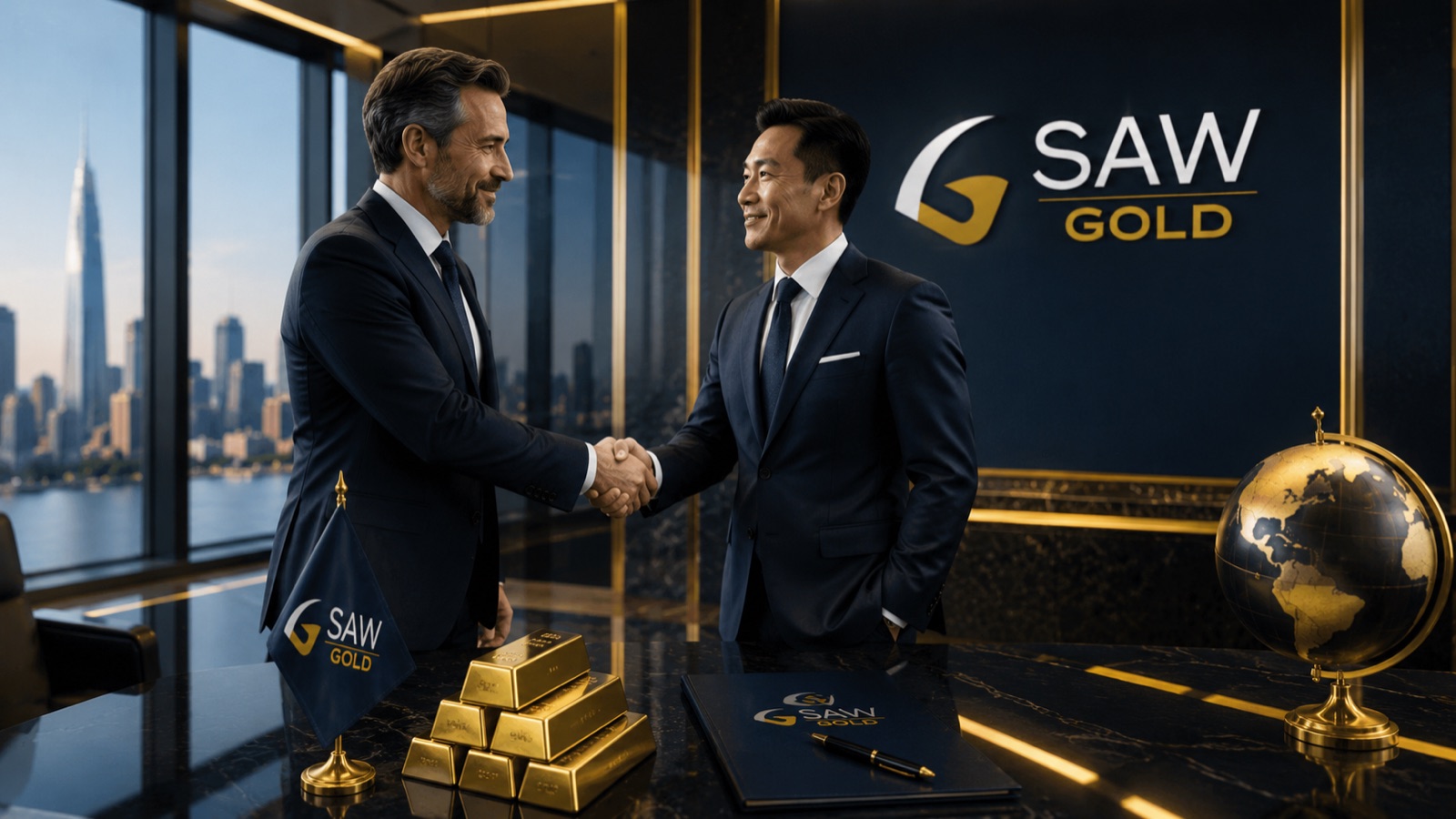 SAW GOLD partnership meeting with gold and Dubai