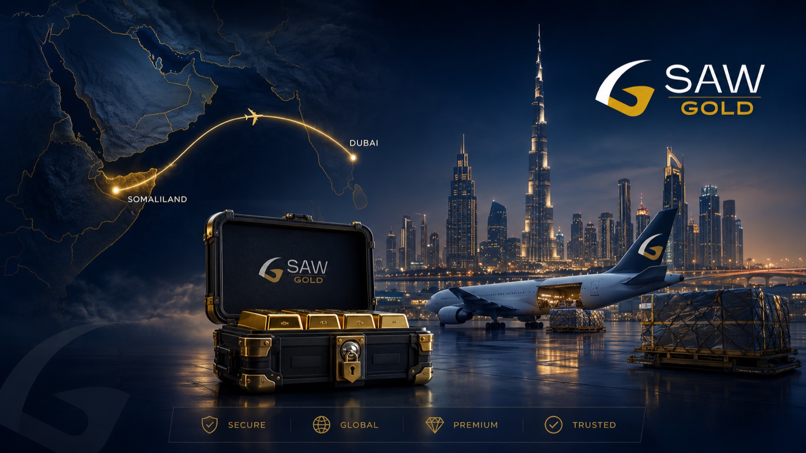 SAW GOLD Dubai gold market airline visual