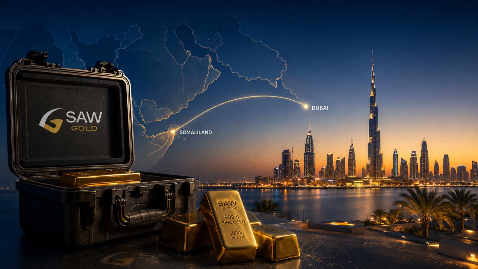 SAW GOLD secure transport case skyline